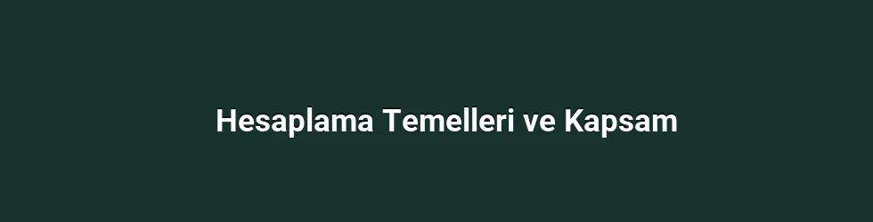Hesaplama Temelleri ve Kapsam
