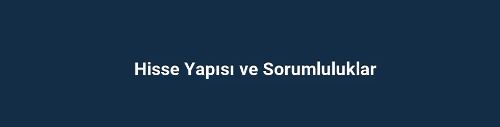 Hisse Yapısı ve Sorumluluklar